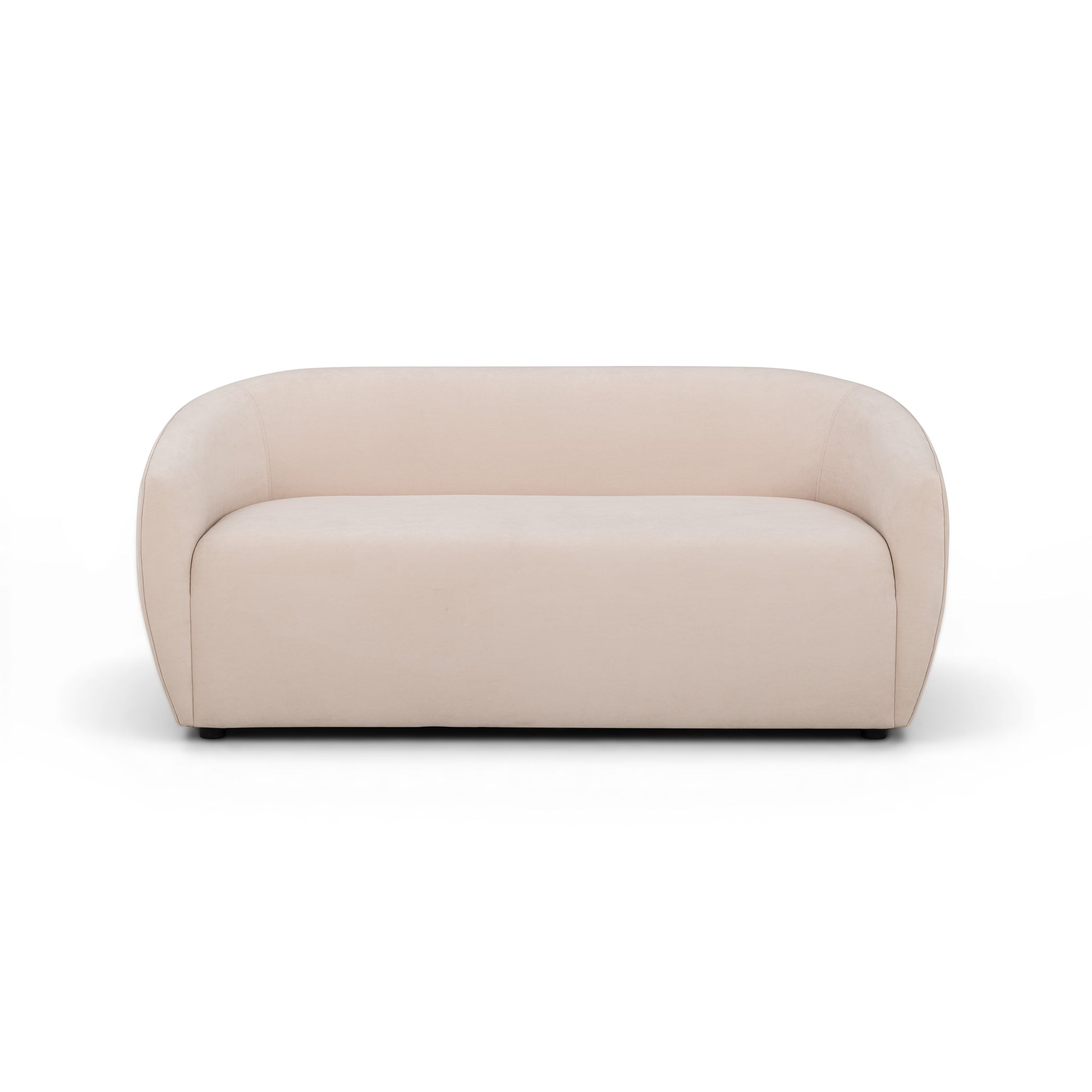 Jordan 70" Textured Performance Velvet Loveseat - Blush - Image 1