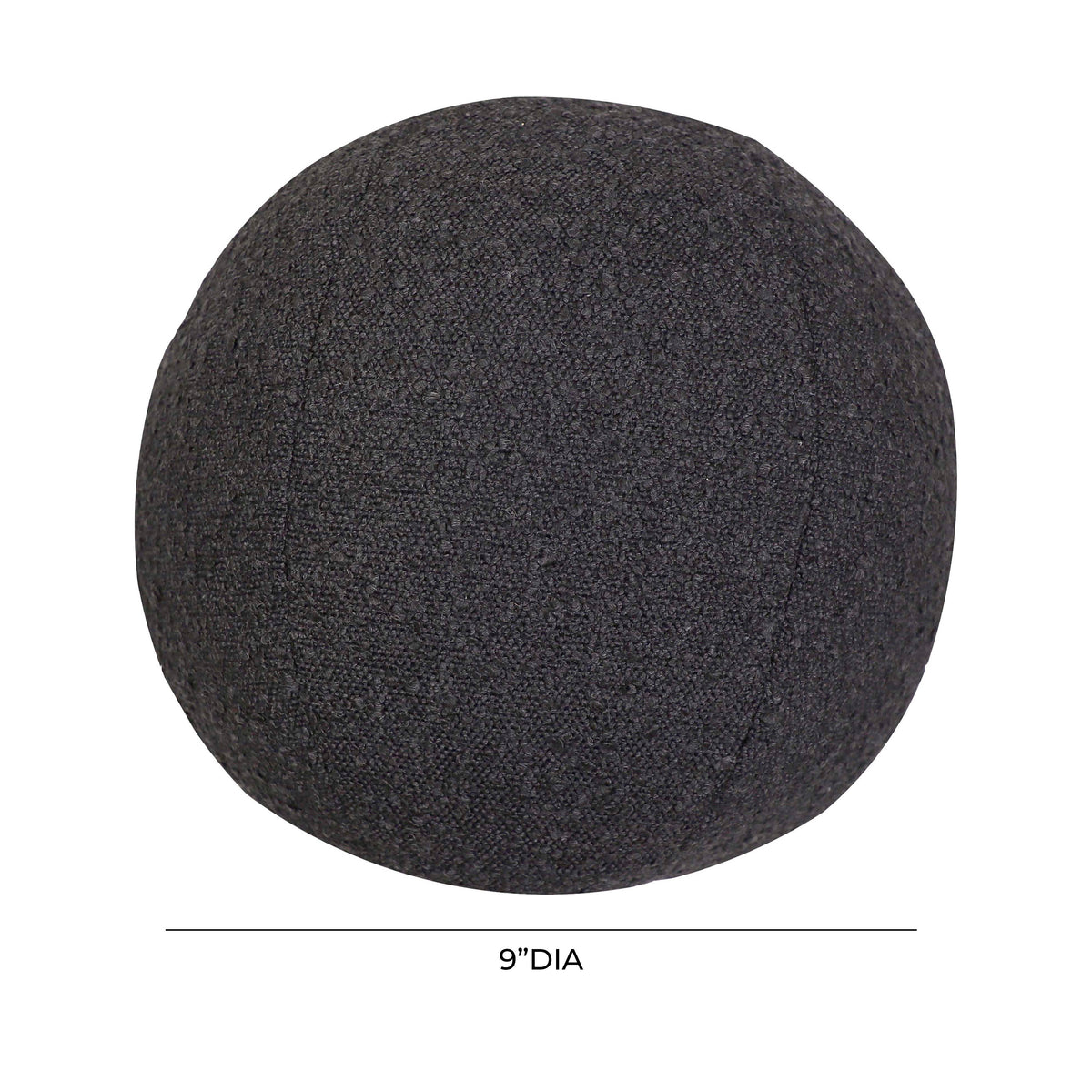 Boba Ball Throw Pillow (9"-14") - Black / Small - Image 3