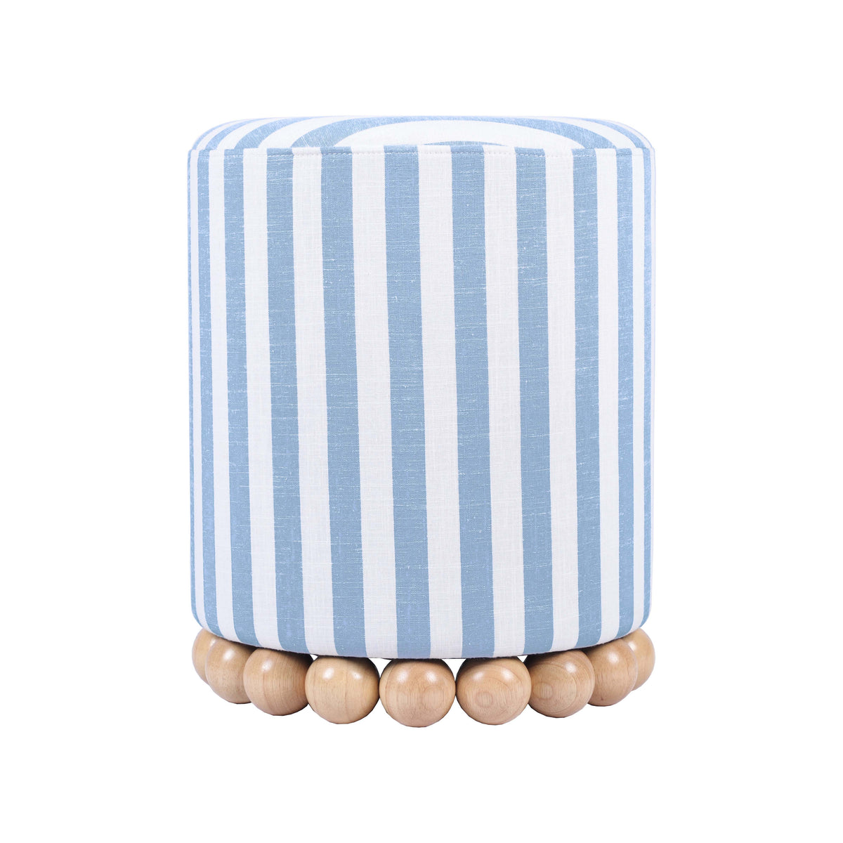 Dex Ottoman - Blue Stripes - Image 3