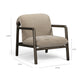 Vivienne Upcycled Performance Velvet Accent Chair - Taupe - Image 7