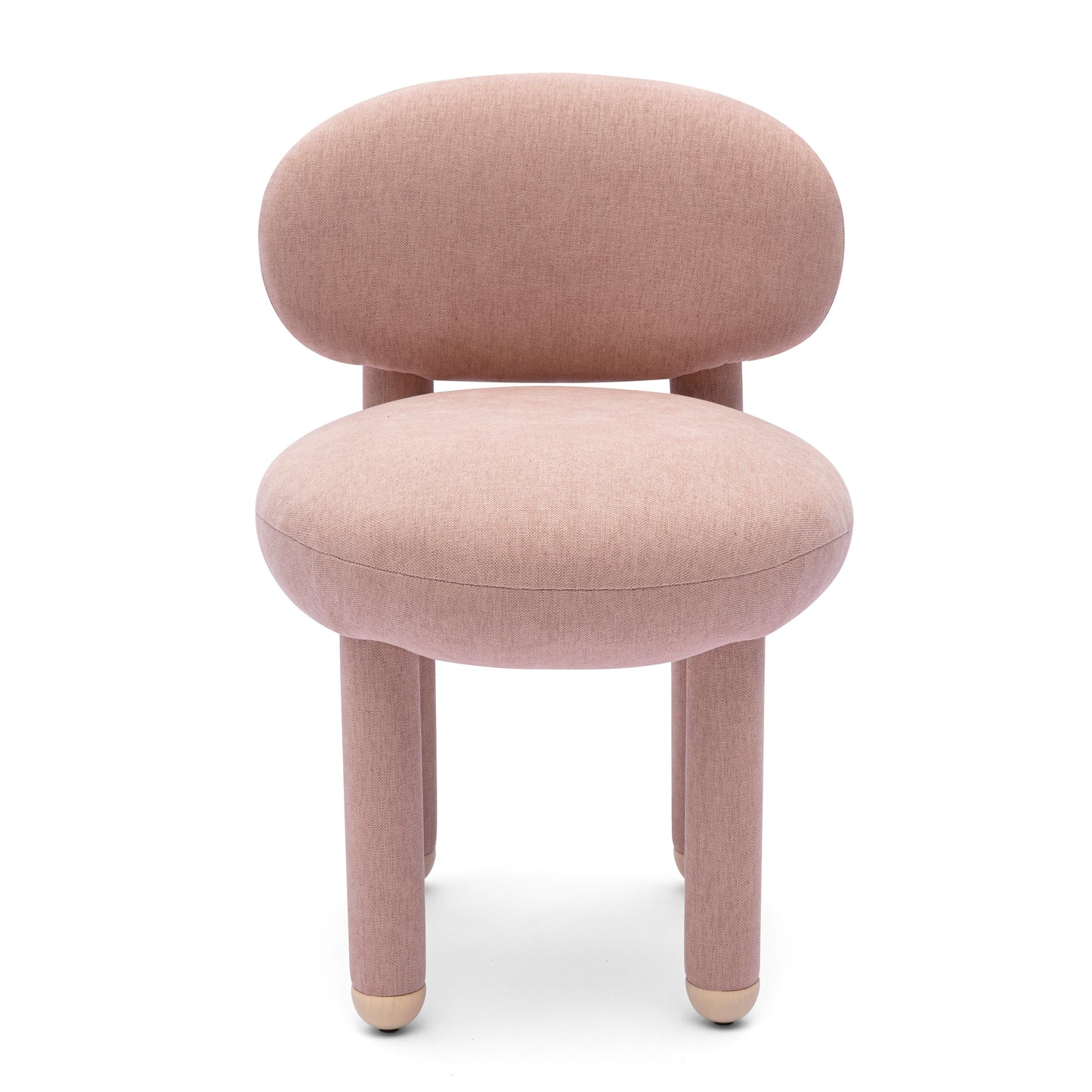 Manu Performance Fabric Side Chair - Light Pink - Image 2