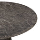 Cynthia 54" Dark Emperador Faux Marble Indoor/Outdoor Dining Table - Image 3