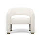 Florence Linen Accent Chair - Cream - Image 2