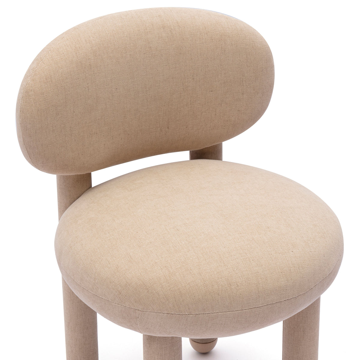 Manu Performance Fabric Side Chair - Tan - Image 4