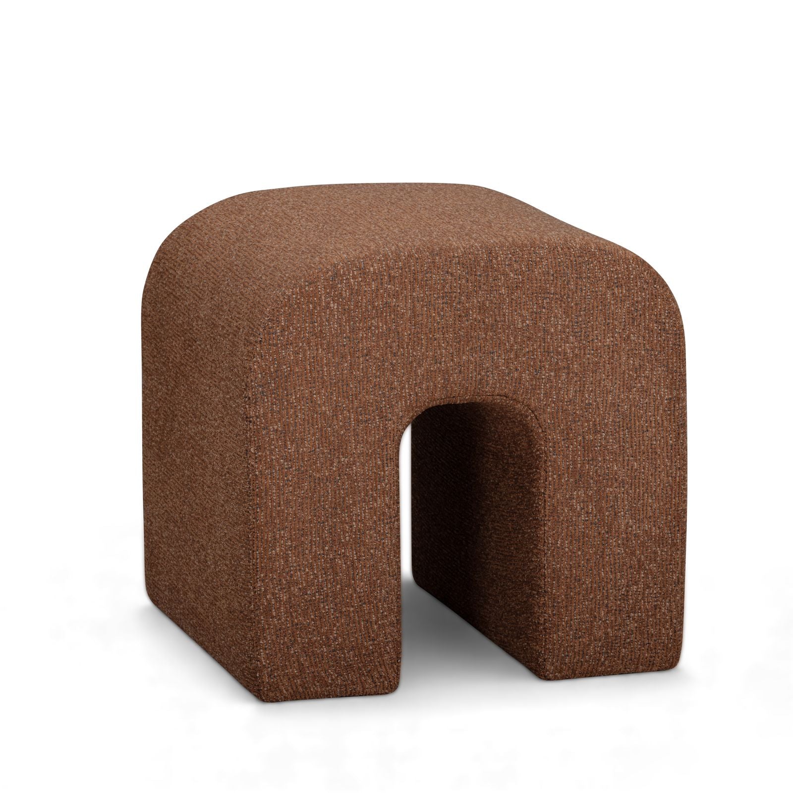 Desi Performance Fabric Ottoman - Red - Image 1