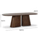 Gladyss 87" Burl Oval Dining Table - Brown - Image 6