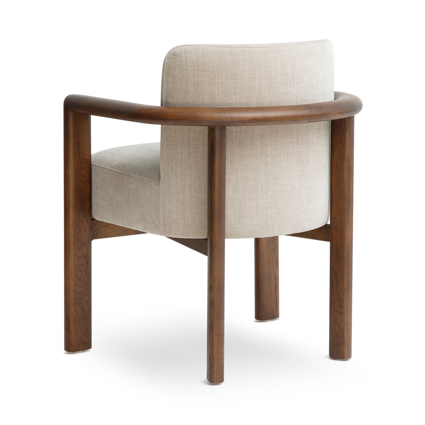 Irma Textured Performance Velvet Dining Chair - Taupe - Image 4
