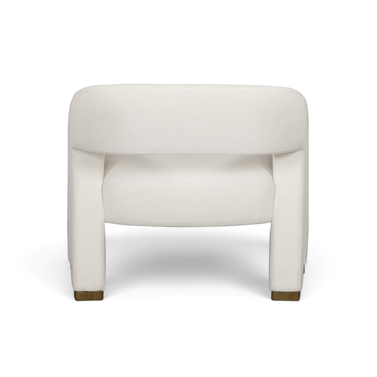 Florence Linen Accent Chair - Cream - Image 5