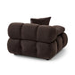 Calliope Performance Modular Corner Chair - Dark Brown - Image 5