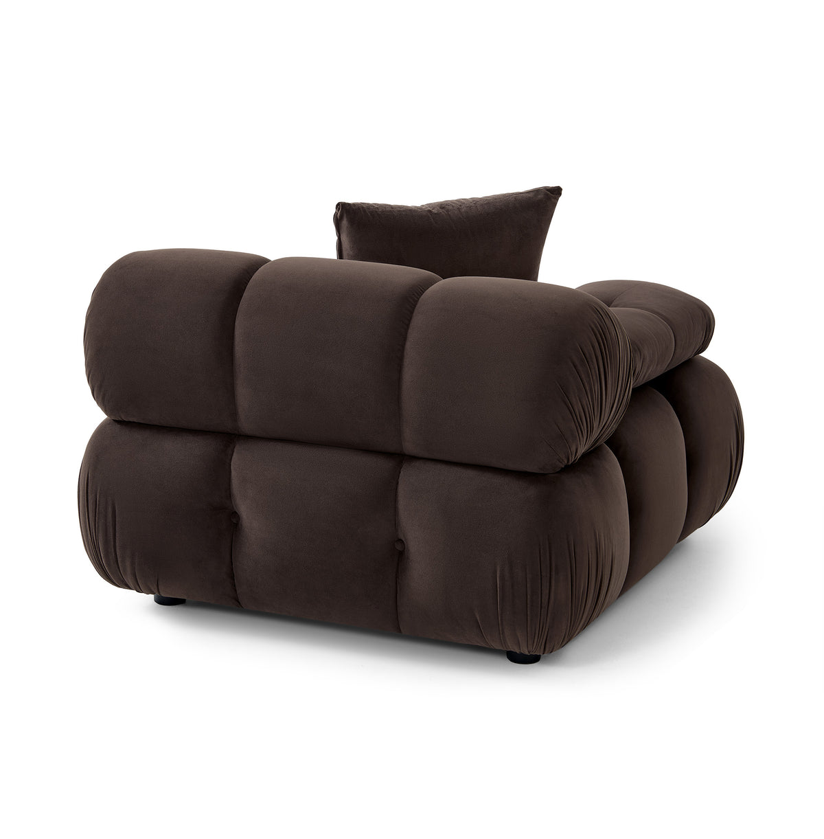 Calliope Performance Modular Corner Chair - Dark Brown - Image 5