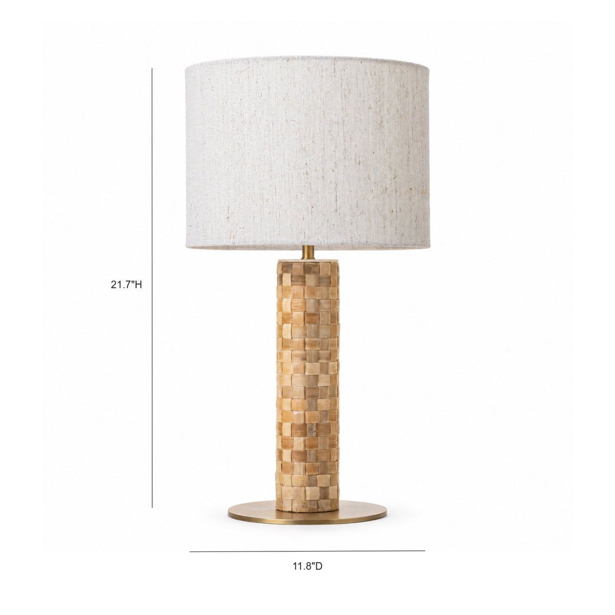 Livara Natural Basketweave Romblon Table Lamp - Image 5