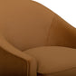 Cettie Performance Velvet Accent Chair - Cognac - Image 5