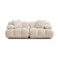 Calliope 79" Modular Loveseat - Off-White - Image 2