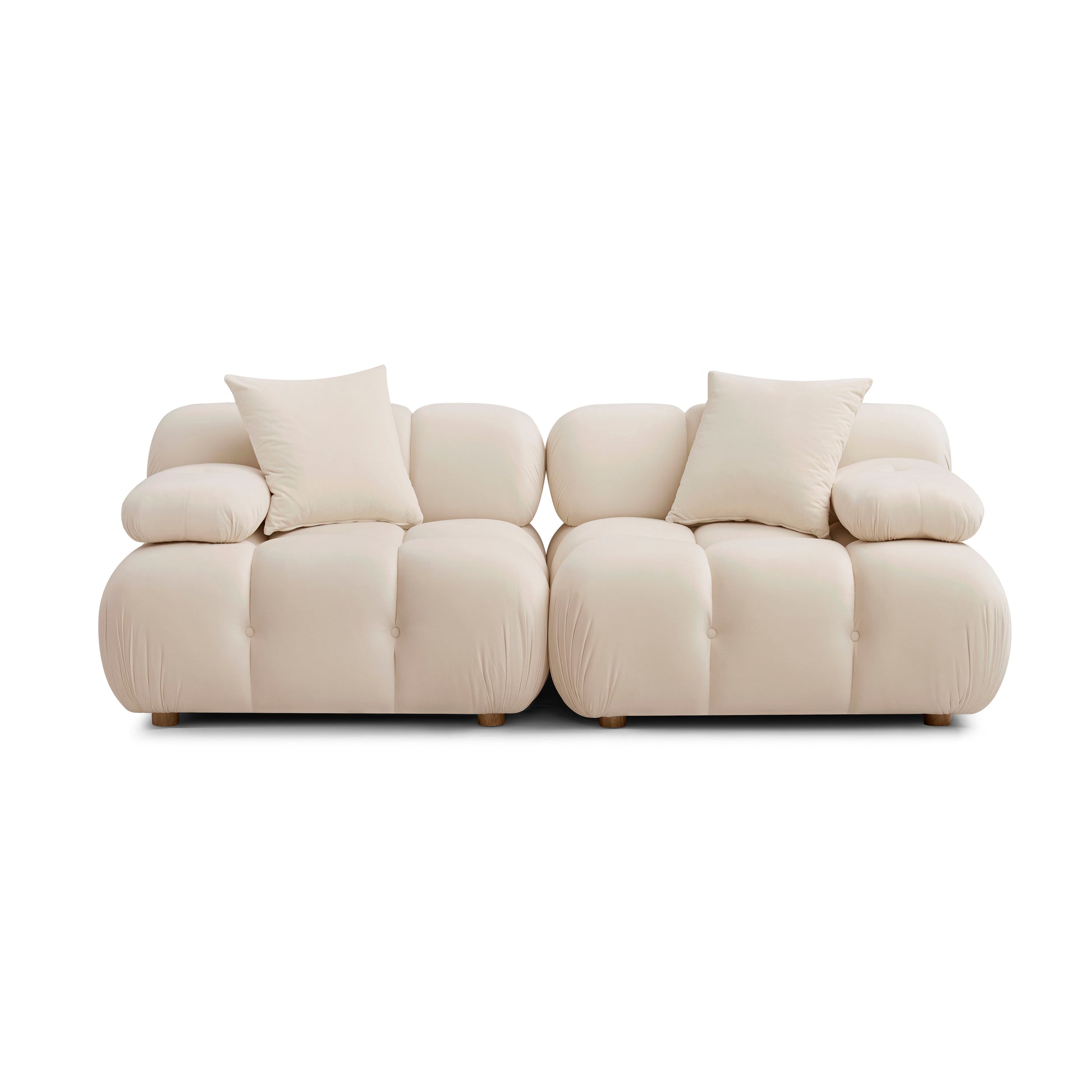 Calliope 79" Modular Loveseat - Off-White - Image 2