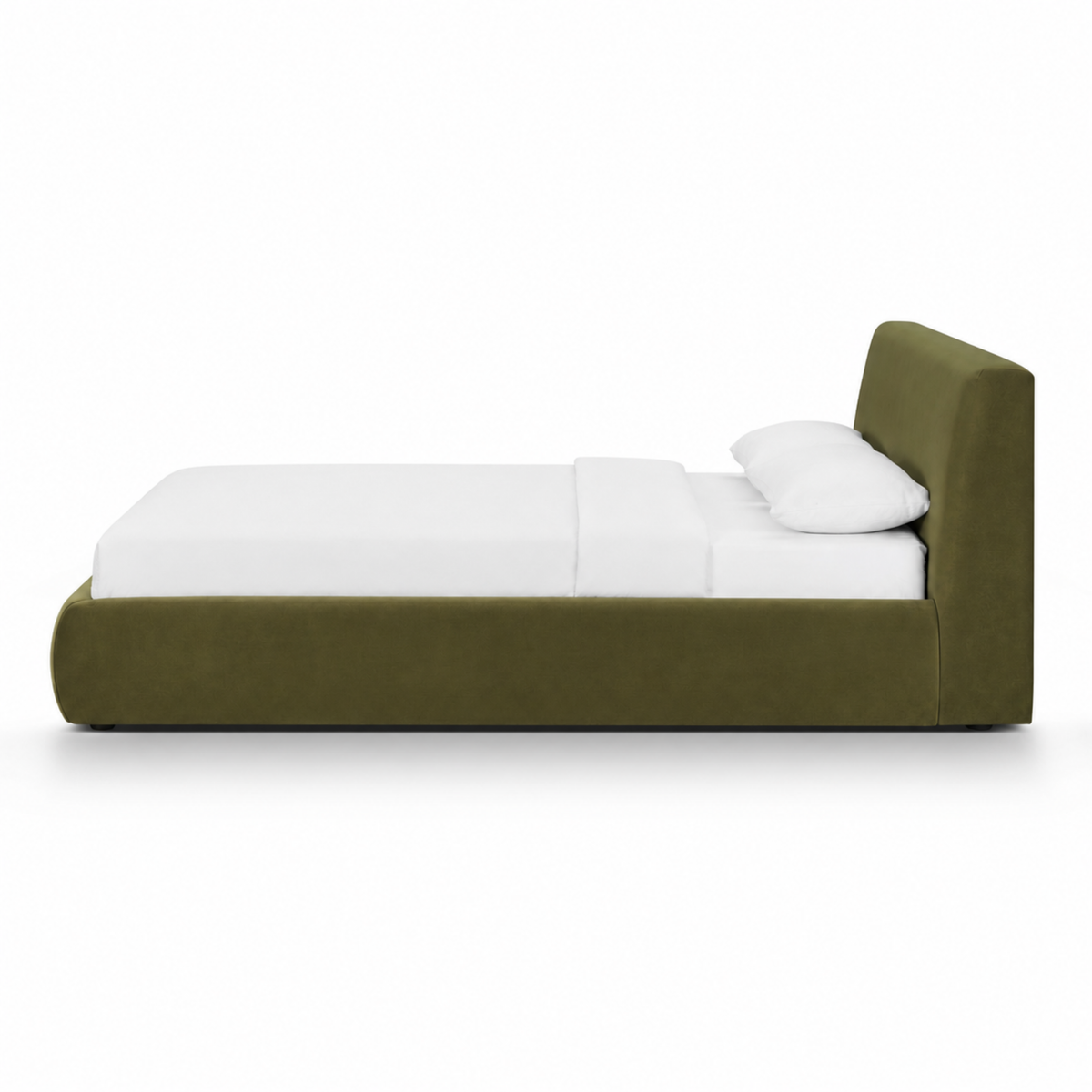 Isla Upholstered Bed - Green / Queen - Image 3