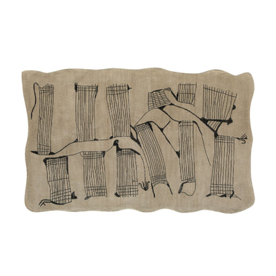 Mezzo Natural Hand Tufted Wool Area Rug 5'X8' - Image 1