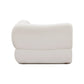 Zenith Contract-Grade Upcycled Fabric Corner Wedge - Cream - Image 6