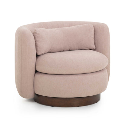 Nura Swivel Accent Chair - Pink - Image 1
