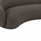 Kendall 120" Java Brown Textured Chenille Sofa - Image 4