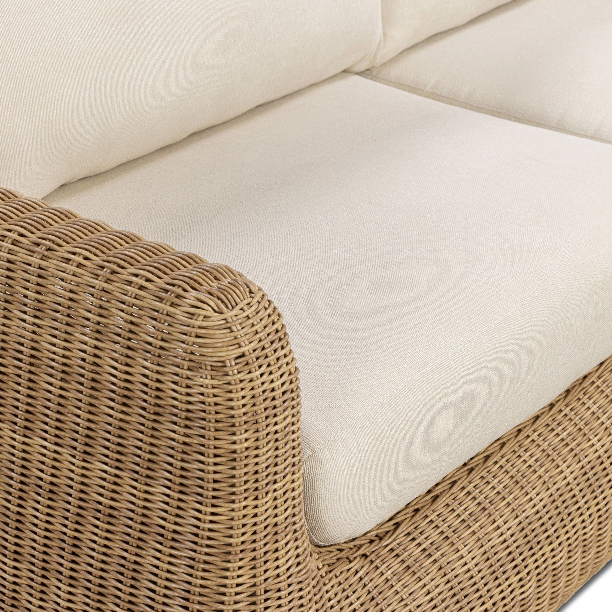 Dana 85" Outdoor Sofa - Cream - Image 3