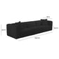 Tarra 118" Modular Sofa - Black - Image 5