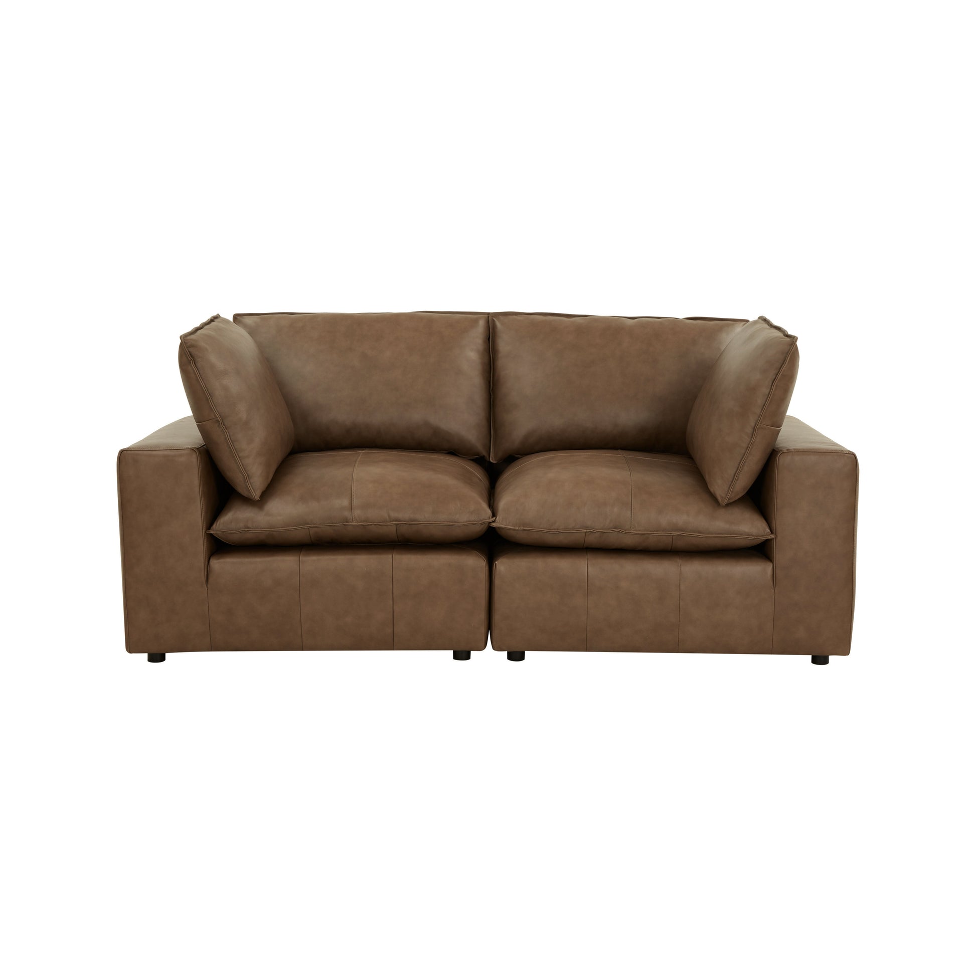 Cali 80" Modular Loveseat - Brown - Image 1