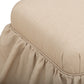 Gertrude Performance Linen Skirted Ottoman - Yellow - Image 5