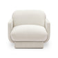 Azalea Performance Velvet Accent Chair - Cream - Image 2