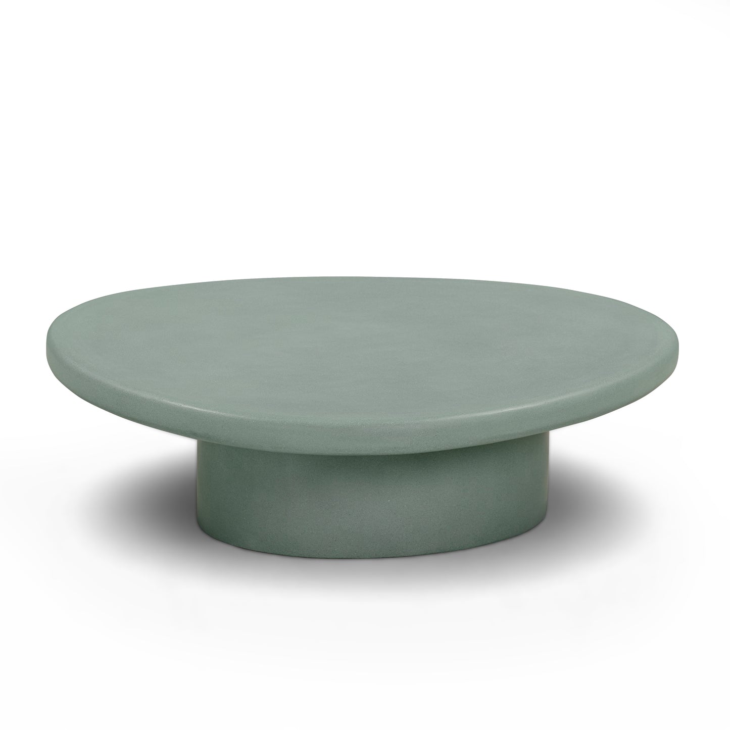 Jade Concrete Indoor/Outdoor Nesting Coffee Table Set - Green - Image 3