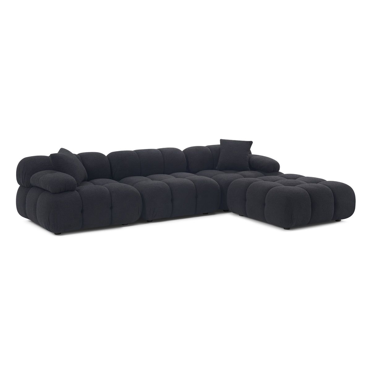 Calliope 4-Piece Performance Modular Sectional - Black - Image 4