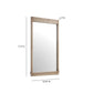 Aimee 44"X77" Solid Brushed Ash Floor Mirror - Image 5