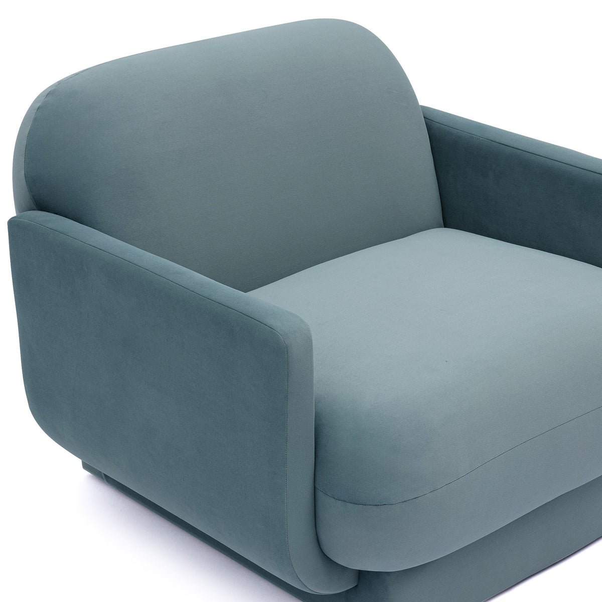 Azalea Performance Velvet Accent Chair - Powder Blue - Image 5