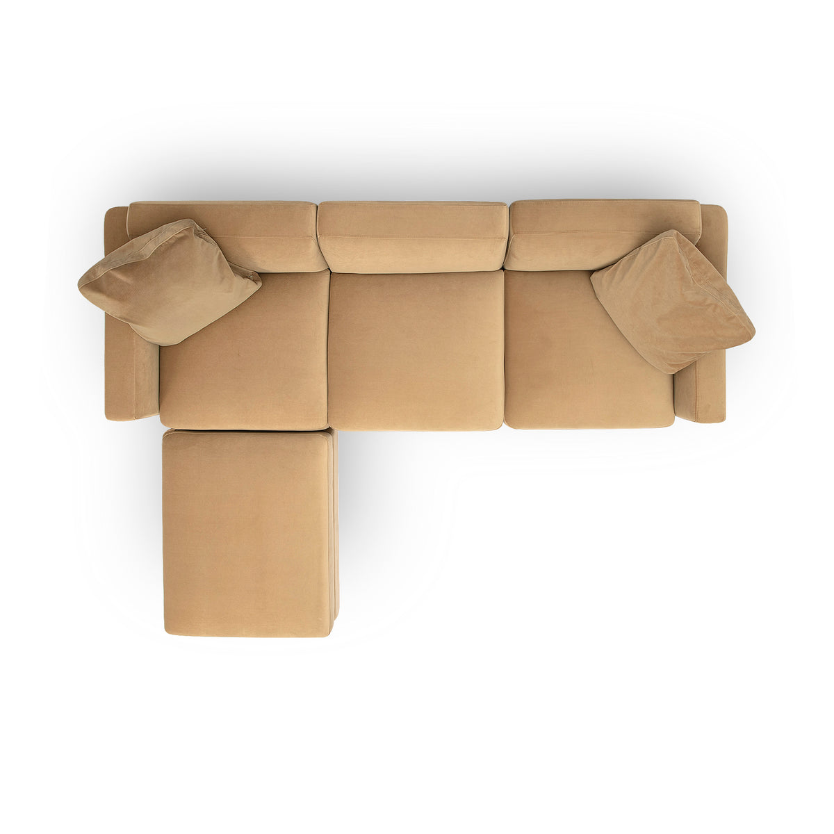 Perry 4-Piece Modular Sectional - Tan - Image 5