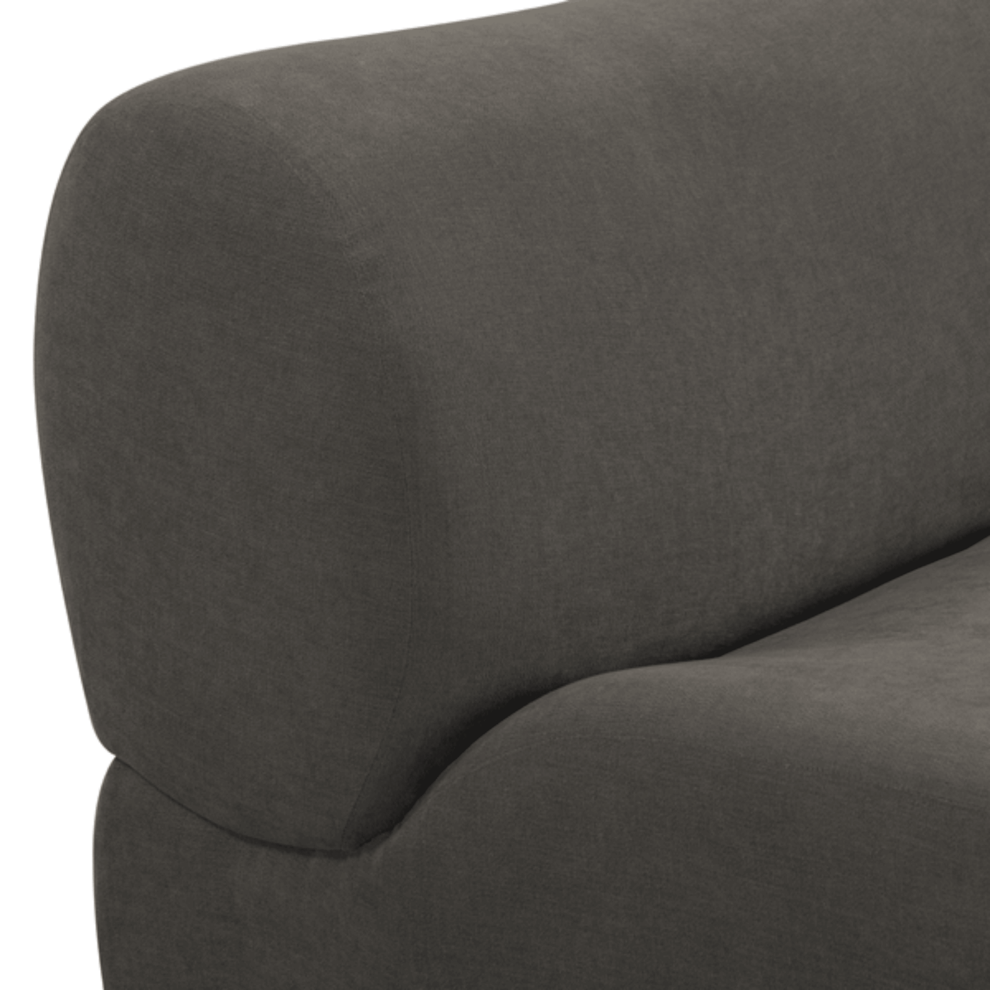 Zenith Contract-Grade Upcycled Fabric Corner Wedge - Grey - Image 7