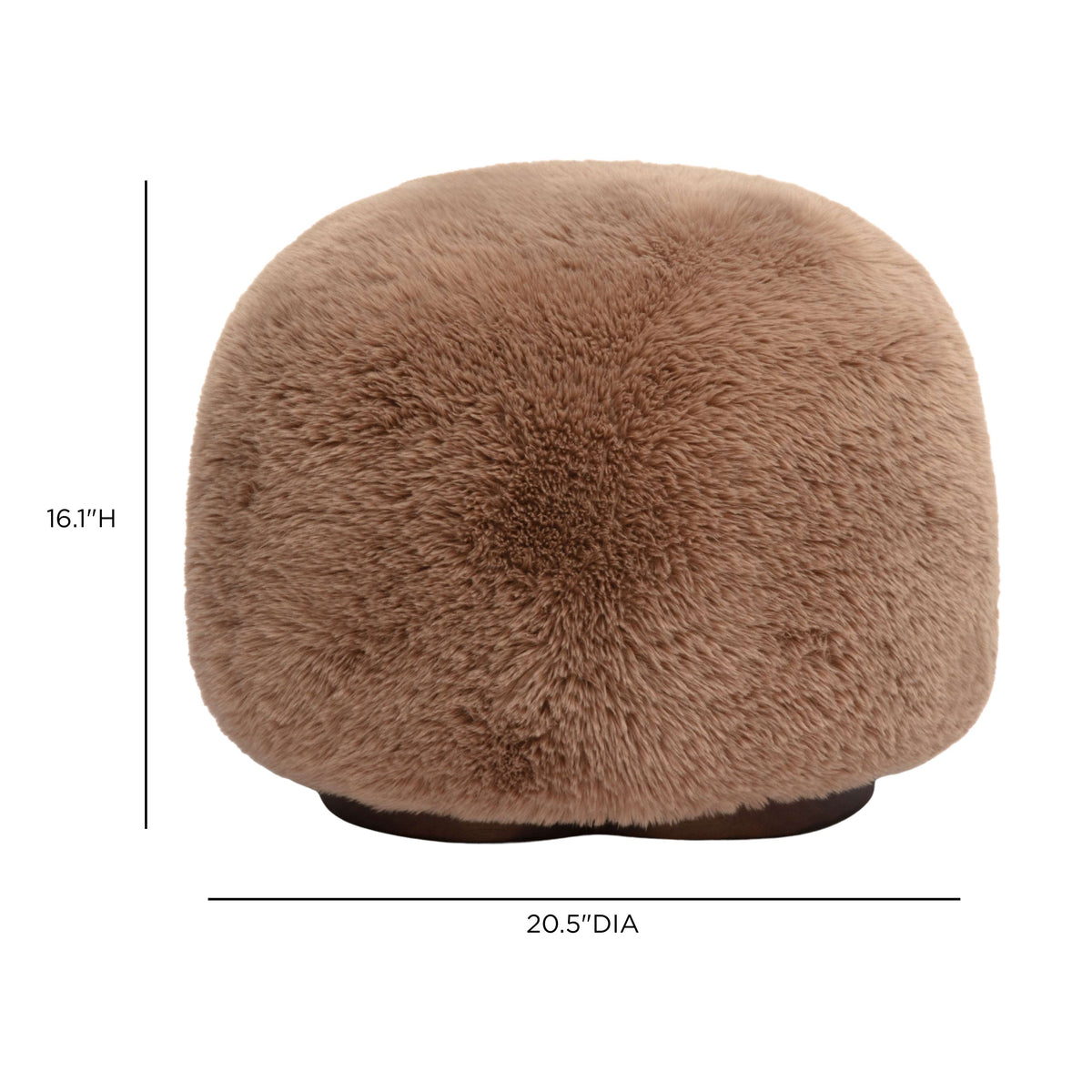 Oopa Swivel Ottoman - Taupe - Image 7