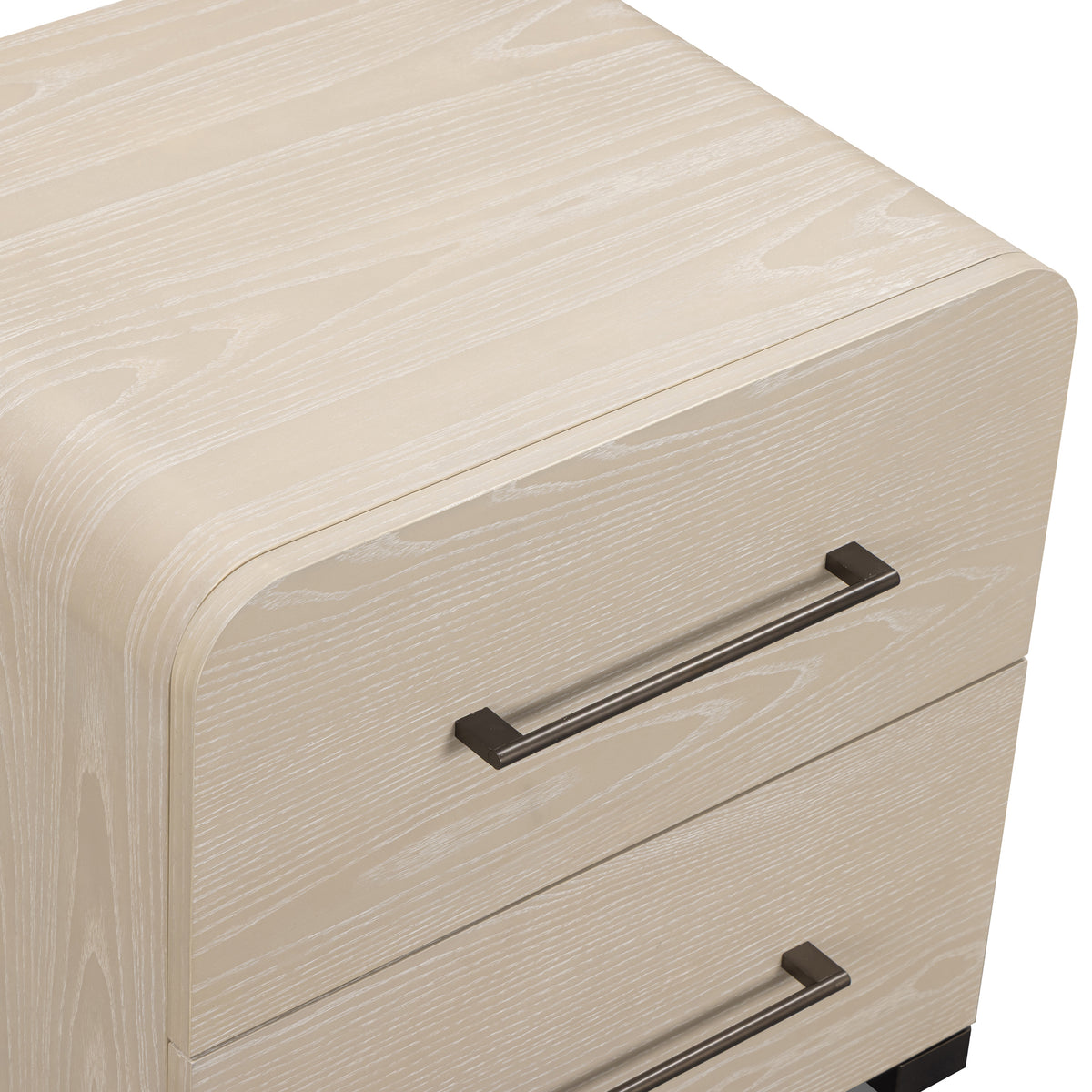 Marissa 22" Ash 2-Drawer Nightstand - Washed Ash - Image 5