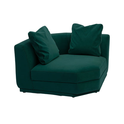Perry Modular Corner Wedge - Deep Green - Image 1