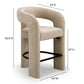 Malone Performance Chenille Stool - Taupe / Counter Height - Image 7