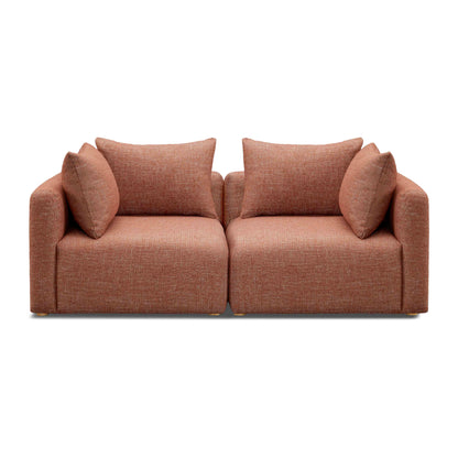 Hangover 81" Modular Loveseat - Red - Image 1