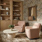 Mado Swivel Accent Chair - Peach - Image 2