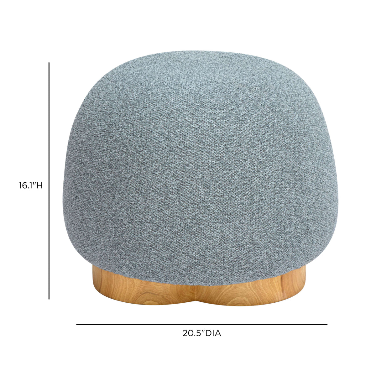 Oopa Swivel Ottoman - Blue - Image 8