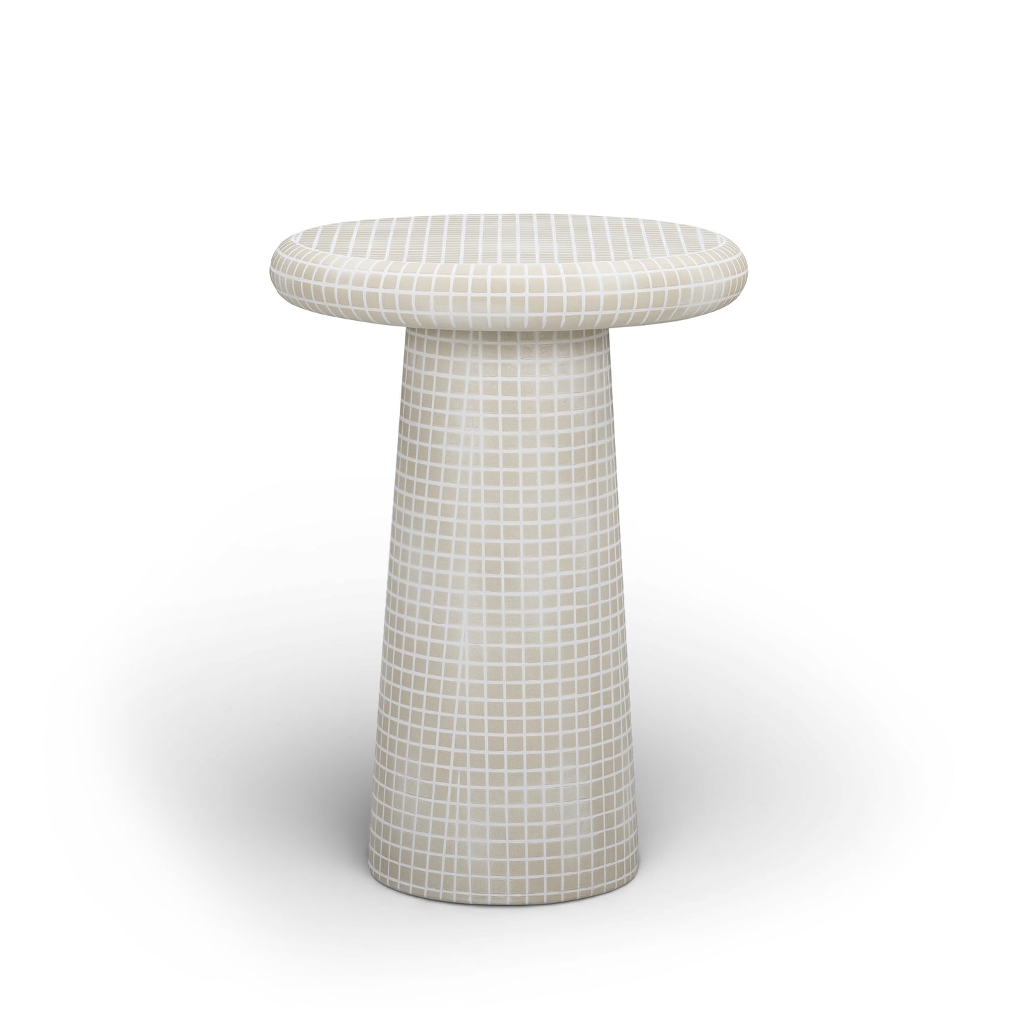 Monica Tiled Pattern Indoor/Outdoor Side Table - Image 1