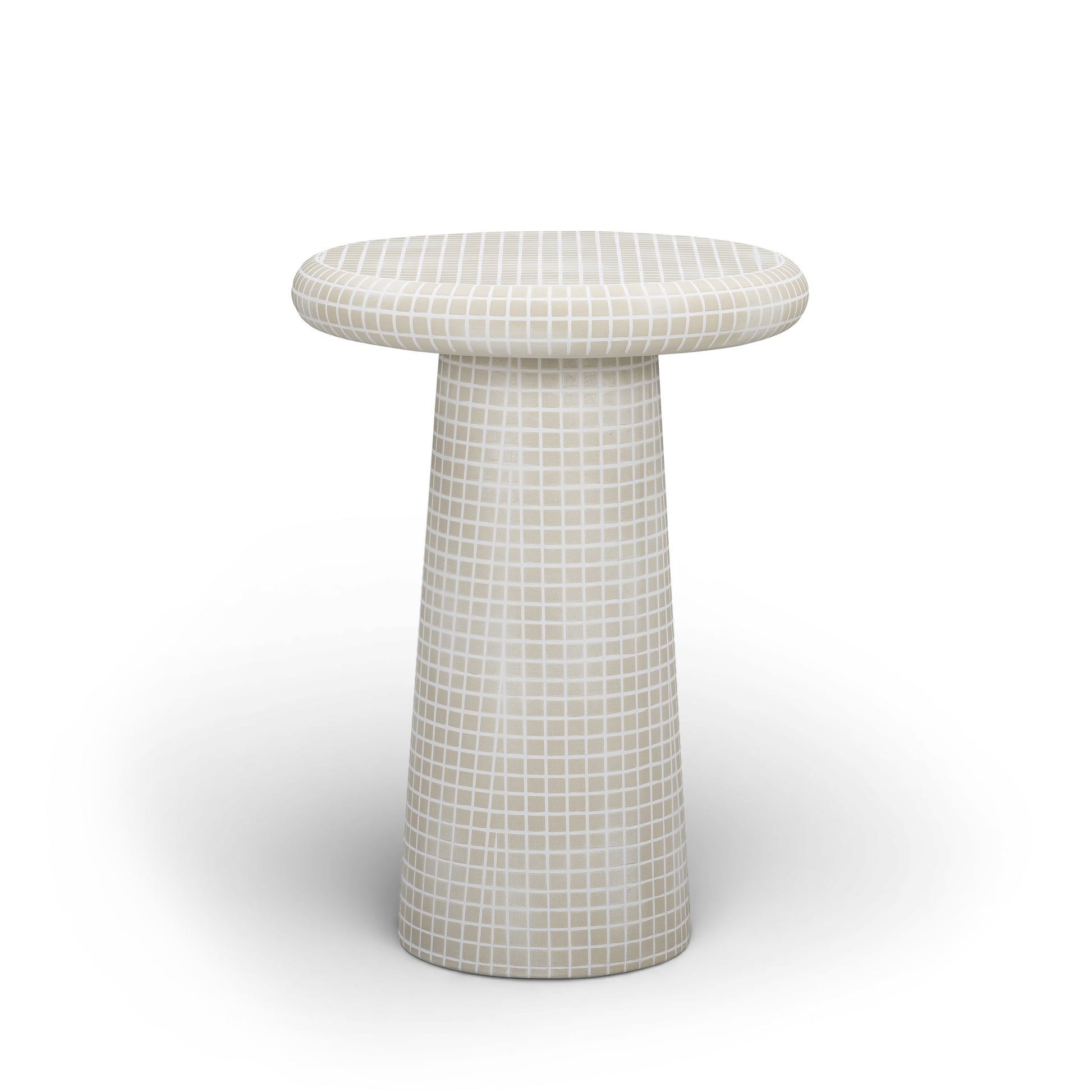 Monica Tiled Pattern Indoor/Outdoor Side Table - Image 1