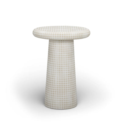 Monica Tiled Pattern Indoor/Outdoor Side Table - Image 1