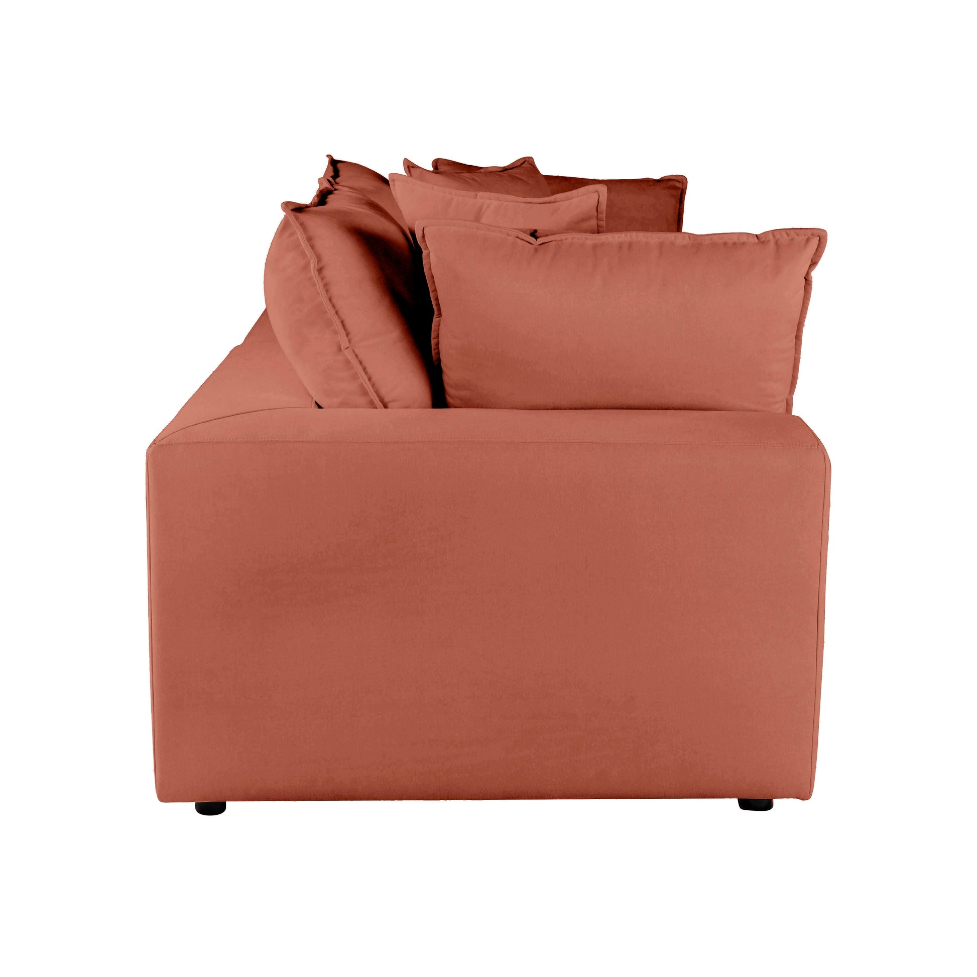 Cali 80" Modular Loveseat - Rust - Image 4