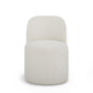 Persa Round Back Performance Chenille Dining Chair - Cream - Image 2