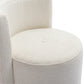 Alyssa Rolling Desk Chair - Off-White - Image 5