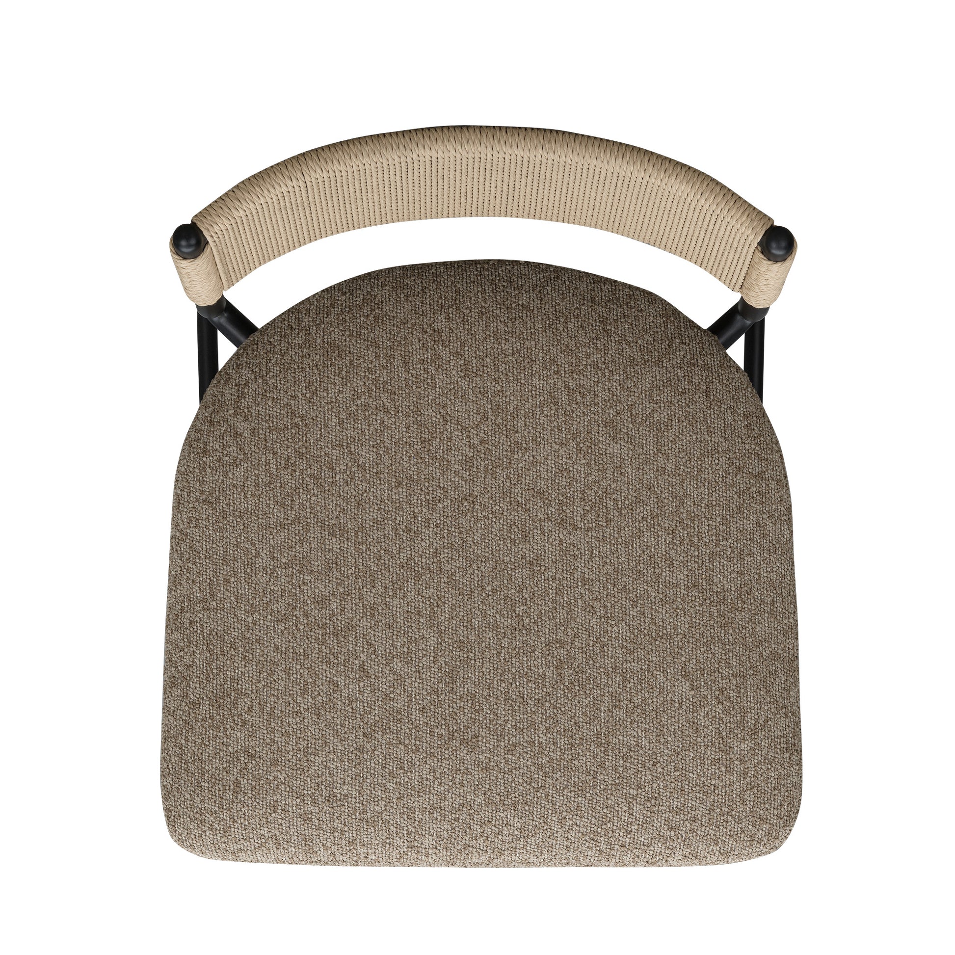 Celine Boucle Bar And Counter Stool - Brown / Bar Height - Image 4