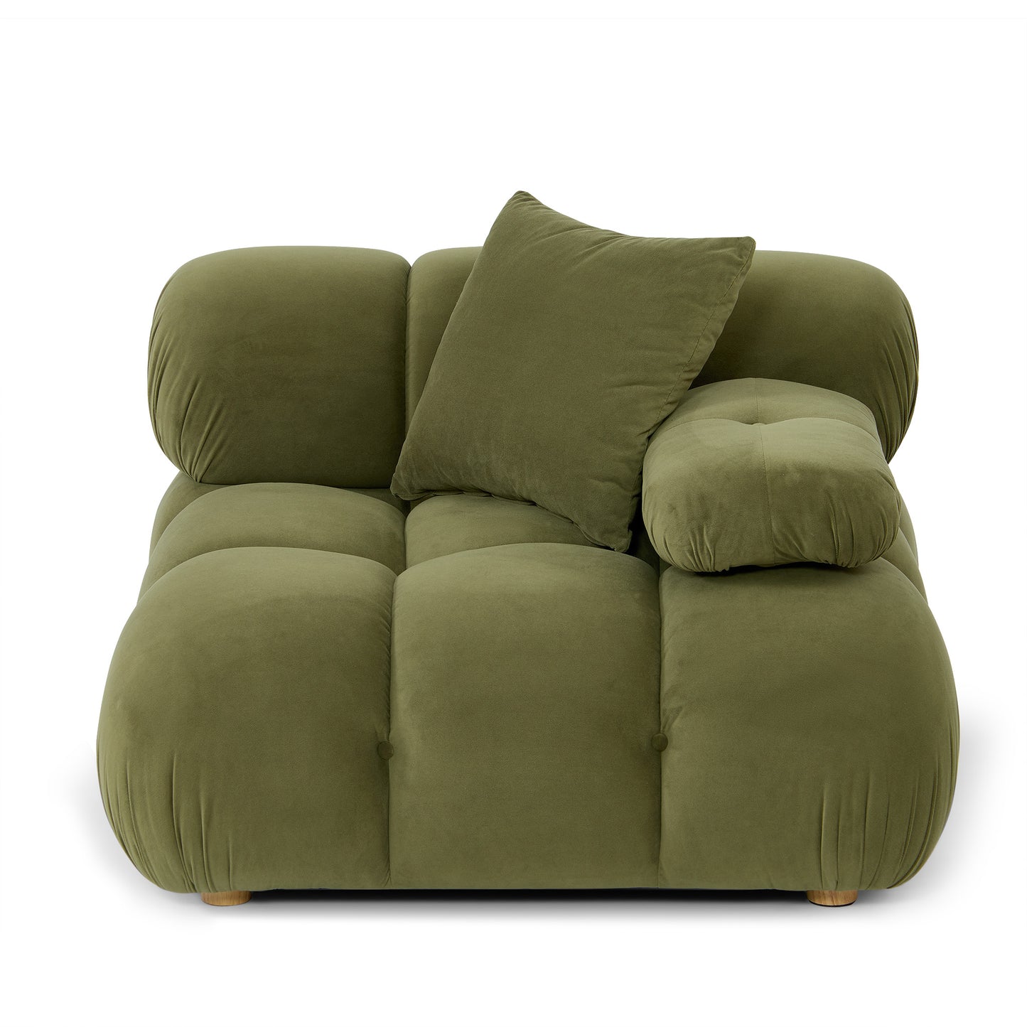 Calliope Performance Modular Corner Chair - Olive Green - Image 4