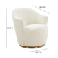 Skyla Swivel Accent Chair - Cream - Image 7